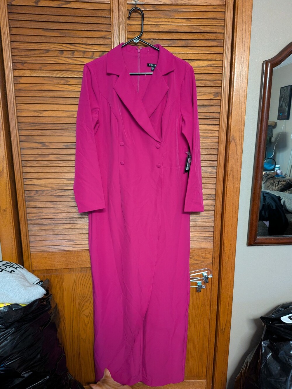 Marina NWT Magenta Woman's Jumpsuit Size Large